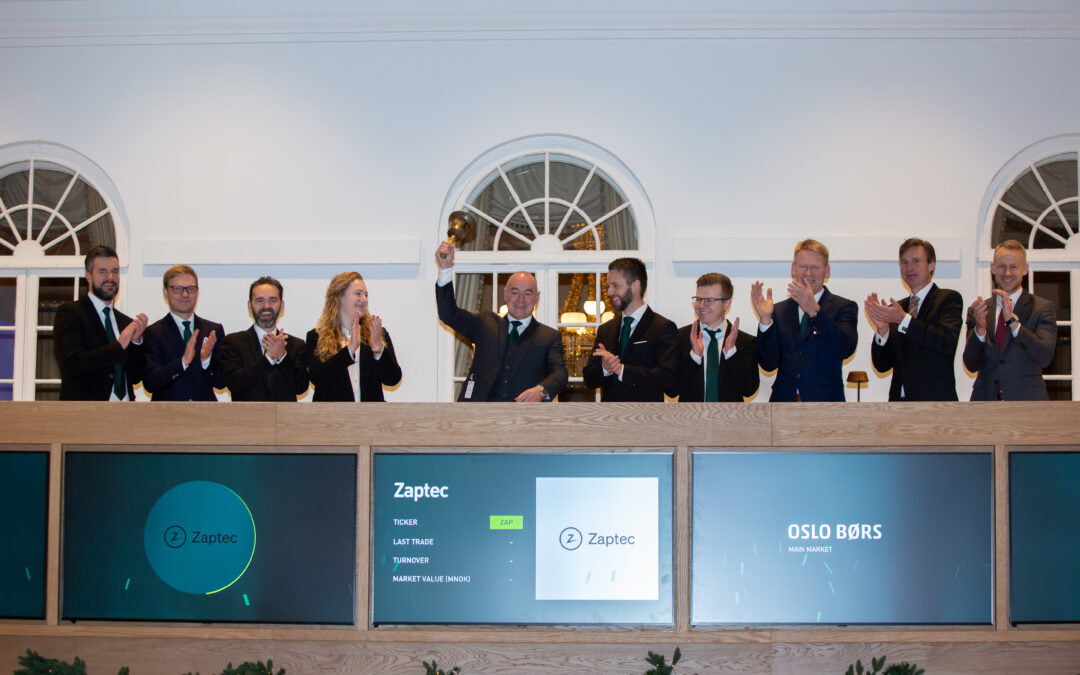 Zaptec at the Oslo Stock Exchange’s main market